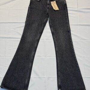 NWT Scotch & Soda “The Charm”Women’s Black High Rise Flared Jeans Sz 25/32